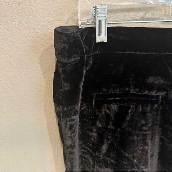 Filles a Papa | M | velvet Black Skinny Pants with Tapered Ankle - Picture 5 of 16